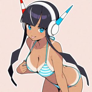 Elesa black - Tanlines Bikini (Elesa / Inezia / カミツレ / 카밀레) - Image 3