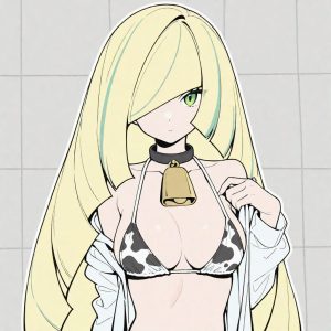 Lusamine - Cow bikini (Lusamine / Elsa-Mina / ルザミーネ / 루자미네 / 露莎米奈) - Image 4