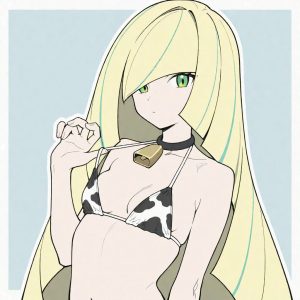 Lusamine - Cow bikini (Lusamine / Elsa-Mina / ルザミーネ / 루자미네 / 露莎米奈) - Image 6