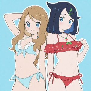 Serena & Liko Couple with frilly bikinies - Image 4