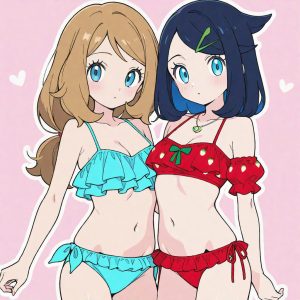 Serena & Liko Couple with frilly bikinies - Image 5