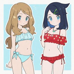 Serena & Liko Couple with frilly bikinies - Image 8