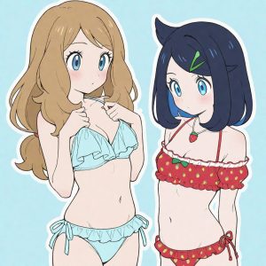 Serena & Liko Couple with frilly bikinies - Image 9