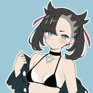 Marnie - Tanned in a little black bikini (Marnie / Rosemary / マリィ / 마리 / 玛俐) - Image 6