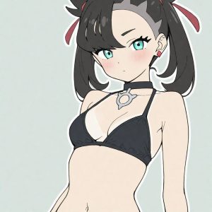 Marnie - Tanned in a little black bikini (Marnie / Rosemary / マリィ / 마리 / 玛俐) - Image 8