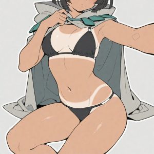 Zinnia Tan lines Slingshot bikini Version (Zinnia / Amaryllis / ヒガナ / 피아나 / 希嘉娜) - Image 8
