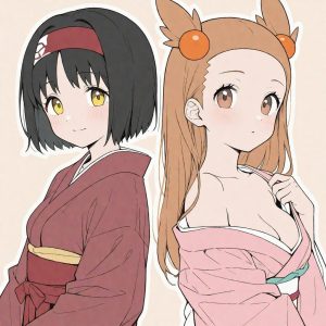 Erika & Jasmine - Kimono (Erika / エリカ / 민화 / 莉佳 & Jasmine / ミカン / 규리 / 阿蜜) - Image 5