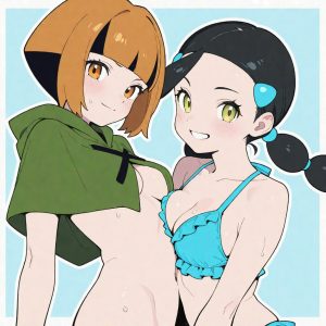 Gardenia & Candice squeeze in swimsuits - Image 5