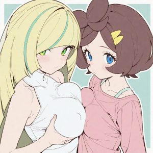 Lusamine & grace - Squeeze (Lusamine / Elsa-Mina / ルザミーネ / 루자미네 / 露莎米奈 & Grace / Primula / サキ / 사키 / 萨琪) - Image 7