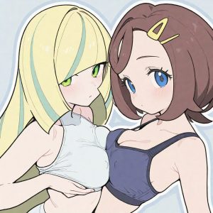 Lusamine & grace - Squeeze (Lusamine / Elsa-Mina / ルザミーネ / 루자미네 / 露莎米奈 & Grace / Primula / サキ / 사키 / 萨琪) - Image 9