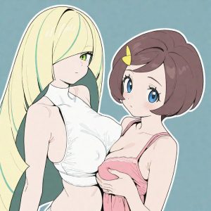 Lusamine & grace - Squeeze (Lusamine / Elsa-Mina / ルザミーネ / 루자미네 / 露莎米奈 & Grace / Primula / サキ / 사키 / 萨琪) - Image 8
