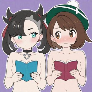 Marnie & Gloria - Holding a Book (Marnie / Rosemary / マリィ / 마리 / 玛俐 & Gloria / ユウリ / 우리 / 小优) - Image 3