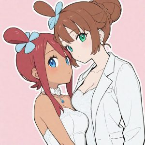 Skyla & Professor Juniper - Wedding dress (Skyla / Carolina / フウロ / 풍란 / 風露 & Professor Juniper / Prof. Keteleeria / アララギ博士 / 주박사 / 紅豆杉博士) - Image 8