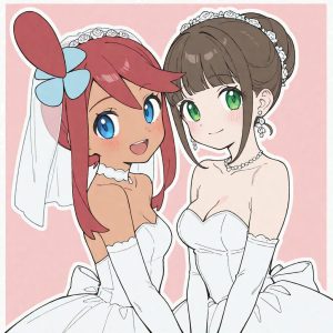 Skyla & Professor Juniper - Wedding dress (Skyla / Carolina / フウロ / 풍란 / 風露 & Professor Juniper / Prof. Keteleeria / アララギ博士 / 주박사 / 紅豆杉博士) - Image 10