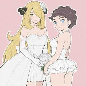 Cynthia & Diantha - Wedding (Cynthia / Camilla / シロナ / 난천 / 竹兰 & Diantha / Dianthéa / カルネ / 카르네 / 卡露妮) - Image 5